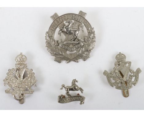 Scarce 8th (Irish) Battalion Kings Liverpool Regiment NCO’s Cap Badge, fine example with J R Gaunt London maker marked slider