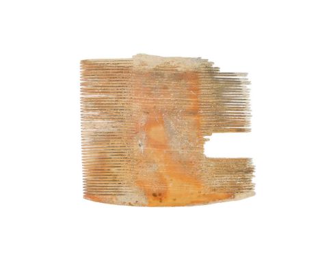 Dutch East Indiaman Campen, lost on the Needles, IOW, 1627. Bone lice or ‘nit’ comb A rare survivor, measuring 450mm x 380mm.