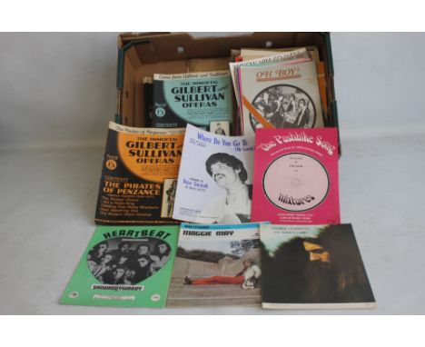 A QUANTITY OF SHEET MUSIC TO INCLUDE 1960S / 70S (approx. 40) George Harrison - My Sweet Lord, Rod Stewart - Maggie May, Mich