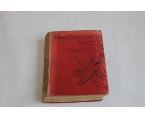 H. RIDER HAGGARD - 'KING SOLOMON'S MINES' published by Cassell &amp; Company 1885, first edition, probably third printing, ma