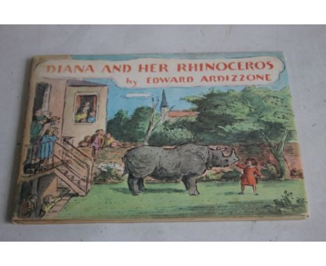 EDWARD ARDIZZONE - 'DIANA AND HER RHINOCEROS', first edition The Bodley Head, 1964 with two dustjackets¦Condition Report:Dust