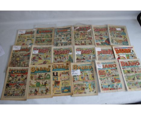 THE BEANO' AND 'THE DANDY' COMICS ETC. to include 'The Dandy' #39, 1938, #240 1943, #333 1946, #1518 1970, #1519 1970, #2092 