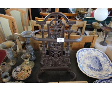 A cast iron stick stand