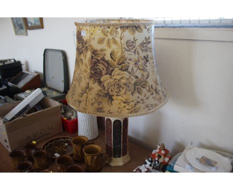 A decorative table lamp (sold as collectors item)