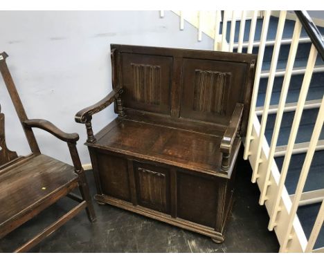 Oak monks bench