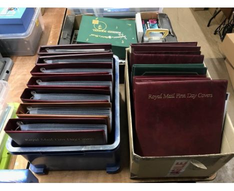 Large collection of first day covers and commemoratives