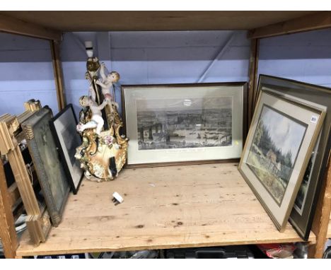 Prints, lamp etc