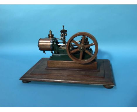 A scale model of a horizontal beam engine pump, W 26cm