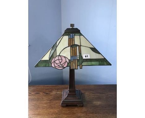 A Tiffany style table lamp