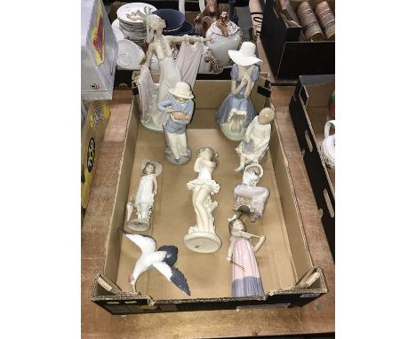 Quantity of Lladro and Nao figures