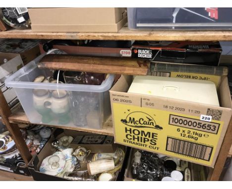 Shelf of assorted