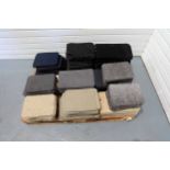 Pallet of Heel Pads for Car Mats. Various Colours & Sizes. Material & Carpet.