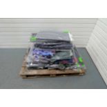 Pallet of Various Light Weight Seat Covers. Various Colours. To Suit: Mercedes Twin, Mercedes Driver