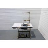 Brother 600UL 4 Thread Overlock (Top Feed) Industrial Sewing Machine. Fabric Trimming Blade.