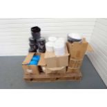 Pallet of Edging Material & Velcro. Various Sizes & Colours.