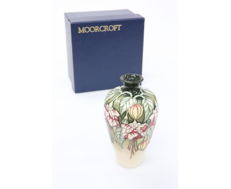 A MOORCROFT POTTERY LIMITED EDITION VASE, BY KERRY GOODWIN, of shouldered ovoid form, tubelined and hand-painted with the Fuc