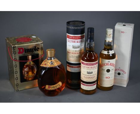 A 70 cl bottle of Glenmorangie Port Wood Finnish single highland malt scotch whisky in presentation tube to/w a boxed 70cl bo