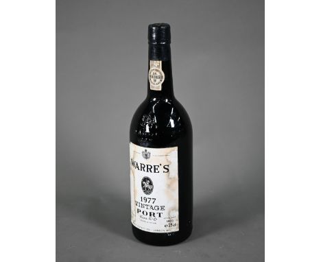 A single bottle of Warre's 1977 vintage port, 75 cl  