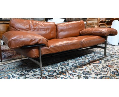 B&amp;B Italia, a brown leather 'Diesis' sofa designed by A Citterio, circa 2000  