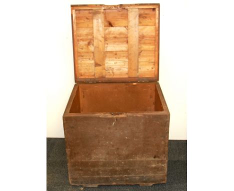 A large pine trunk, 59 x 52 x 52cm.