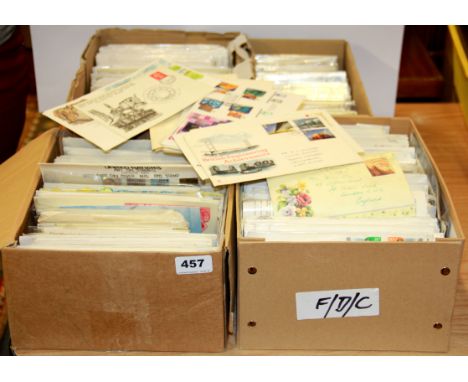 A quantity of first day covers and stamp postcards.