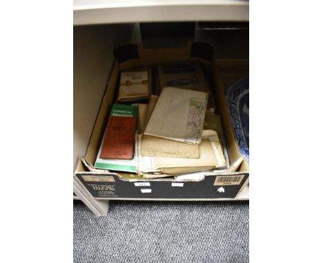 An interesting selection of Ordnance Survey and other maps, road atlases and walking guides, and church service book