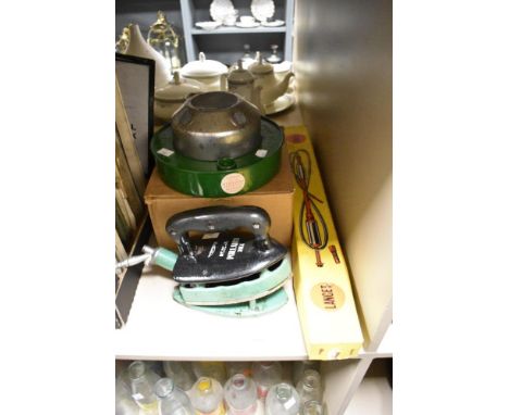 A boxed vintage Cooper, Pegler &amp; Co Ltd lancet with original card packaging, The Dante Car sump and general purpose heate