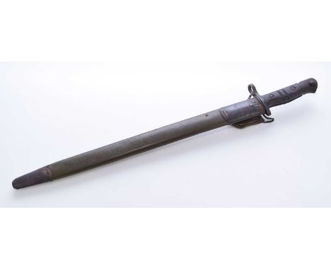 A First World War 1913 / 17 Pattern Bayonet by Remington, initially manufactured as a M1913 bayonet for the British but requi