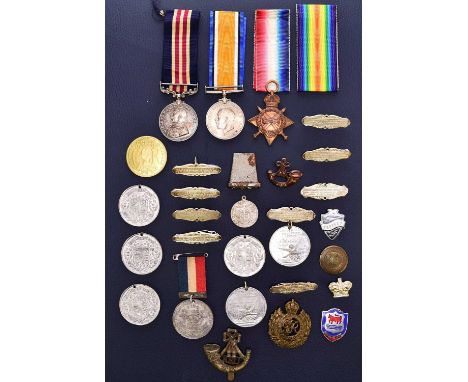 A First World War Killed In Action Military medal group of three comprising 1914-15 Star and Military Medal to "14710 PTE. A.