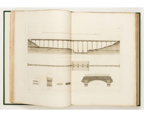 Ɵ TELFORD, Thomas. (1757 - 1834). Atlas to the Life of Thomas Telford, Civil Engineer, containing eighty-three copper plates 