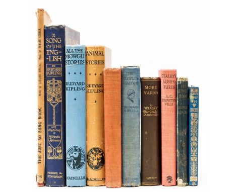 Ɵ KIPLING, Rudyard and other Authors. Ten Works: First and later Editions. 1894-1938.   comprising:   The Jungle Book. 1894. 