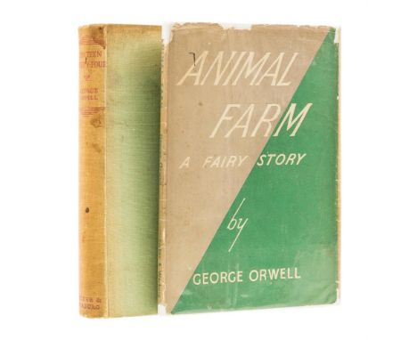 Ɵ ORWELL, George. [Eric Arthur Blair]. (1903 - 1950).  Two Works: 1945-1949.  comprising:    Animal Farm. A Fairy Story. Seck