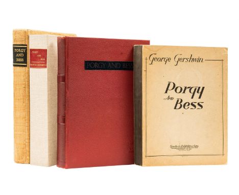 Ɵ GERSHWIN, George. (1898 - 1937). GERSHWIN, Ira.  (1896 - 1983).   Porgy and Bess, an Opera in Three Acts. SIGNED. New York: