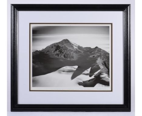 λ Photograph.- BRADFORD WASHBURN. (American, 1910 - 2007).  Late Afternoon, Mount Fairweather, Alaska, 1979, (Neg 8345), SIGN