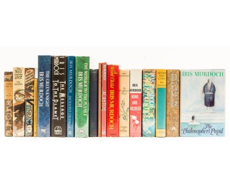 Ɵ MURDOCH, Iris.  (1919 - 1999):  10 INSCRIBED and/or SIGNED First Editions, 8 other First Editions.  comprising:   The Fligh