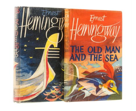 Ɵ HEMINGWAY, Ernest.  (1899 - 1961).  Two Works: First Editions, 1950-1952.   comprising:   Across the River and into the Tre