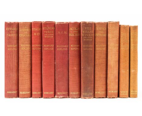 Ɵ KIPLING, Rudyard.  (1865 - 1936).  Eleven Works: First and later editions. 1899-1917.   comprising:   Wee Willie Winkie, Un