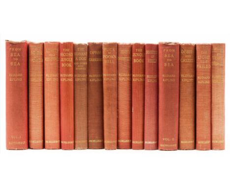 Ɵ KIPLING, Rudyard.  (1865 - 1936).  Thirteen Works: First and later Editions. 1906-1938.  comprising:  Puck of Pook's Hill, 