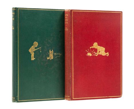 Ɵ MILNE, A.A.  (1882 - 1956).  Winnie-the-Pooh and Now We Are Six. First Editions, 1926-1927.  two volumes, first trade editi
