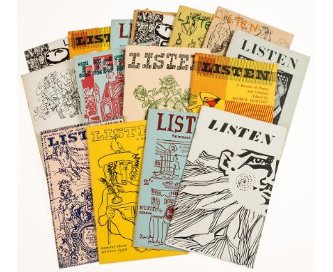 Ɵ The Marvell Press.- HARTLEY, George. [Editor].  Listen: A Quarterly Magazine and related. (1954-1962).  first editions, a c