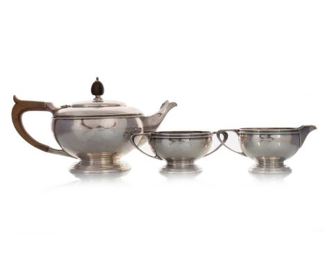 GEORGE VI SILVER TEA AND COFFEE SERVICE, MAPPIN & WEBB, SHEFFIELD 1936/1937 comprising a coffee pot, teapot, two-handled suga