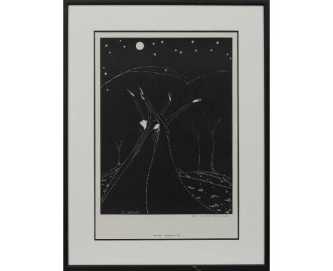* HANNAH FRANK (SCOTTISH 1908 - 2008),MOON BALLETlithograph on paper, signed in pencil, titledimage size 38.5cm x 26cm, overa