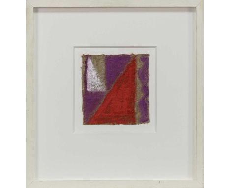 * MARGARET MELLIS (BRITISH 1914-2009),UNTITLED (8.202)oil on unprimed canvas, titled label versoimage size 12cm x 12cm, overa