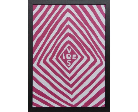 * DAVID SHRIGLEY OBE (SCOTTISH b. 1968),VIBESlithograph on paperimage size 70cm x 50 cm, overall size 76.5cm x 56.5cmFramed a