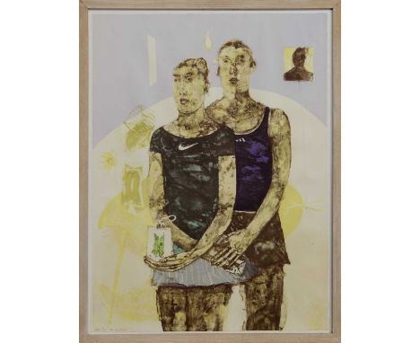 * JENNIFER MCRAE RSA (BRITISH b. 1955),NEW RELIGIONlimited edition lithograph on paper, signed, titled and numbered 8/22image