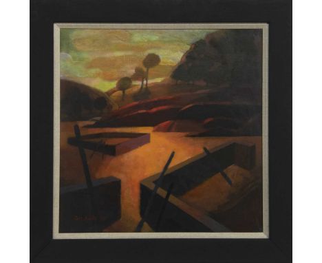 * FRANK DOCHERTY RSW (SCOTTISH b. 1942),WEST HIGHLAND LANDSCAPEoil on board, signed and dated '92, titled verso image size 59