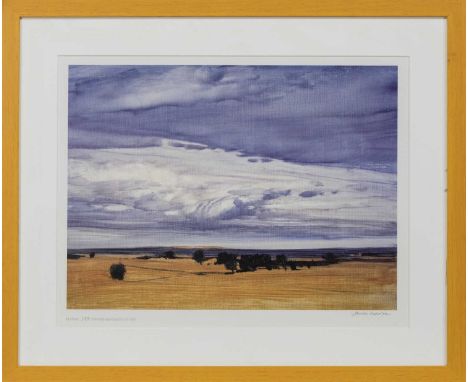 * JAMES MORRISON RSA RSW (SCOTTISH 1932 - 2020),AUTUMN LANDSCAPElimited edition print on paper, signed and numbered 198/300im