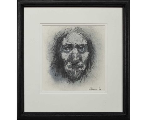 * PETER HOWSON OBE (SCOTTISH b. 1958),LION OF JUDAHmixed media on paper, signed and dated '08 , titled versoimage size 29cm x