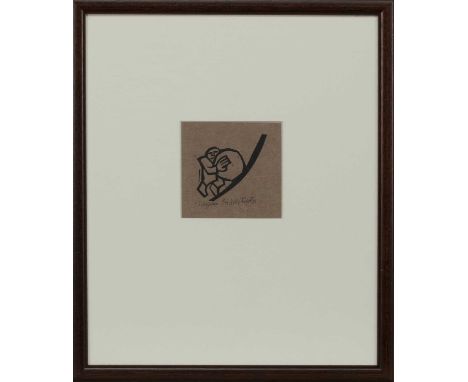 * WILLIE RODGER RSA RGI (SCOTTISH 1930 - 2018),SISYPHUSwoodblock print, signed, titled, dated '96 and numbered 16/50image siz