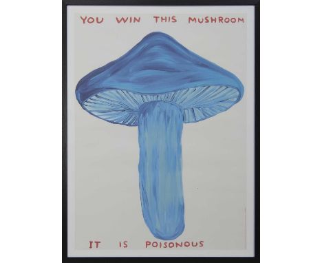 * DAVID SHRIGLEY OBE (SCOTTISH b. 1968),YOU WIN THIS MUSHROOMlithograph on 200g Munken Lynx paperimage size 74cm x 54cm, over